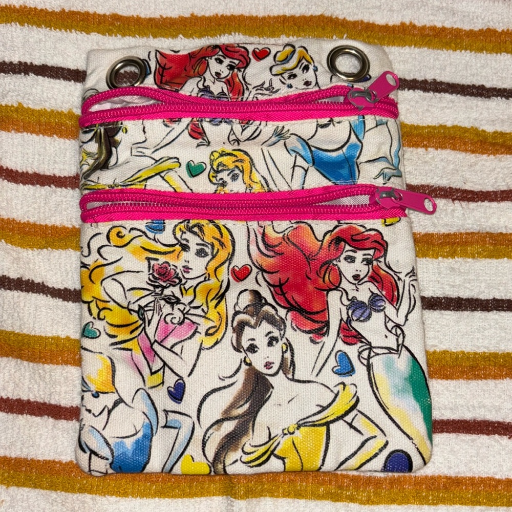 Disney Princess purse clean corners Cinderella Beauty Mermaid women girls